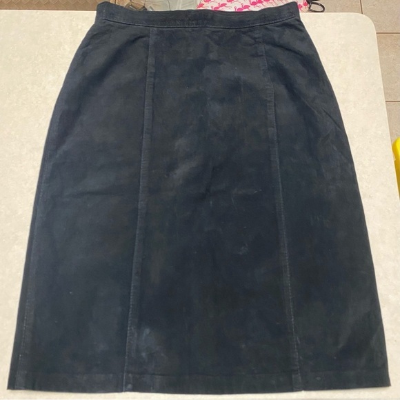 Daniel Marcus Suede Leather Pencil Skirt Size 12 - Picture 10 of 14